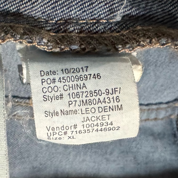 XL Leo Denim Jean Jacket Anne Klein - Picture 12 of 16